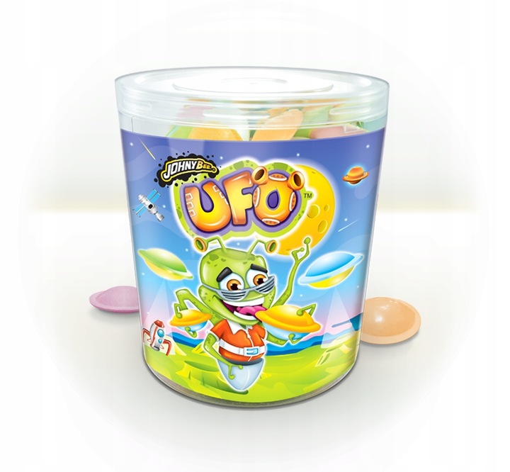 Levně Oplatky s oranžádou Ufo Johny Bee 300 ks