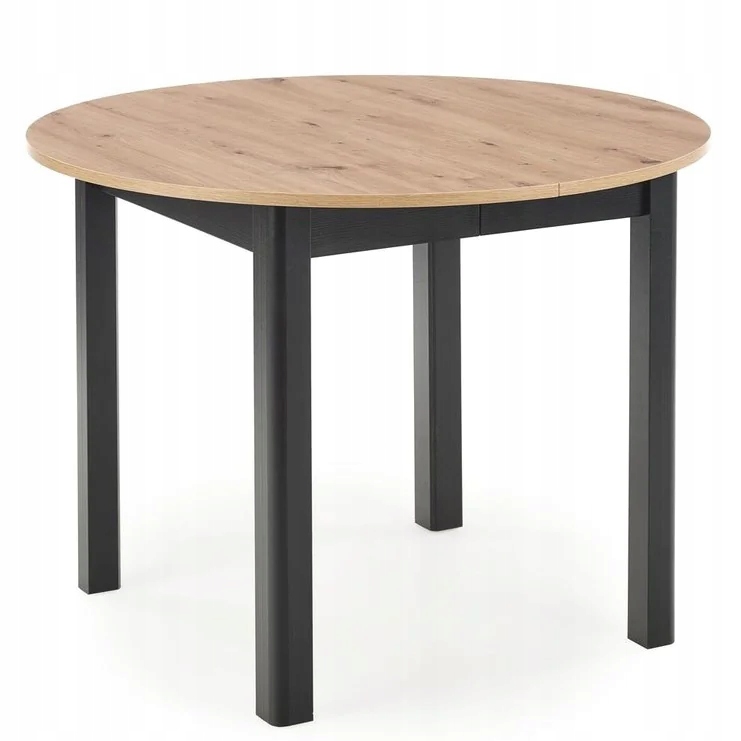 Stół Rozkładany z 4 Krzesłami K388 Szary Welur Grubość blatu 1.8 cm