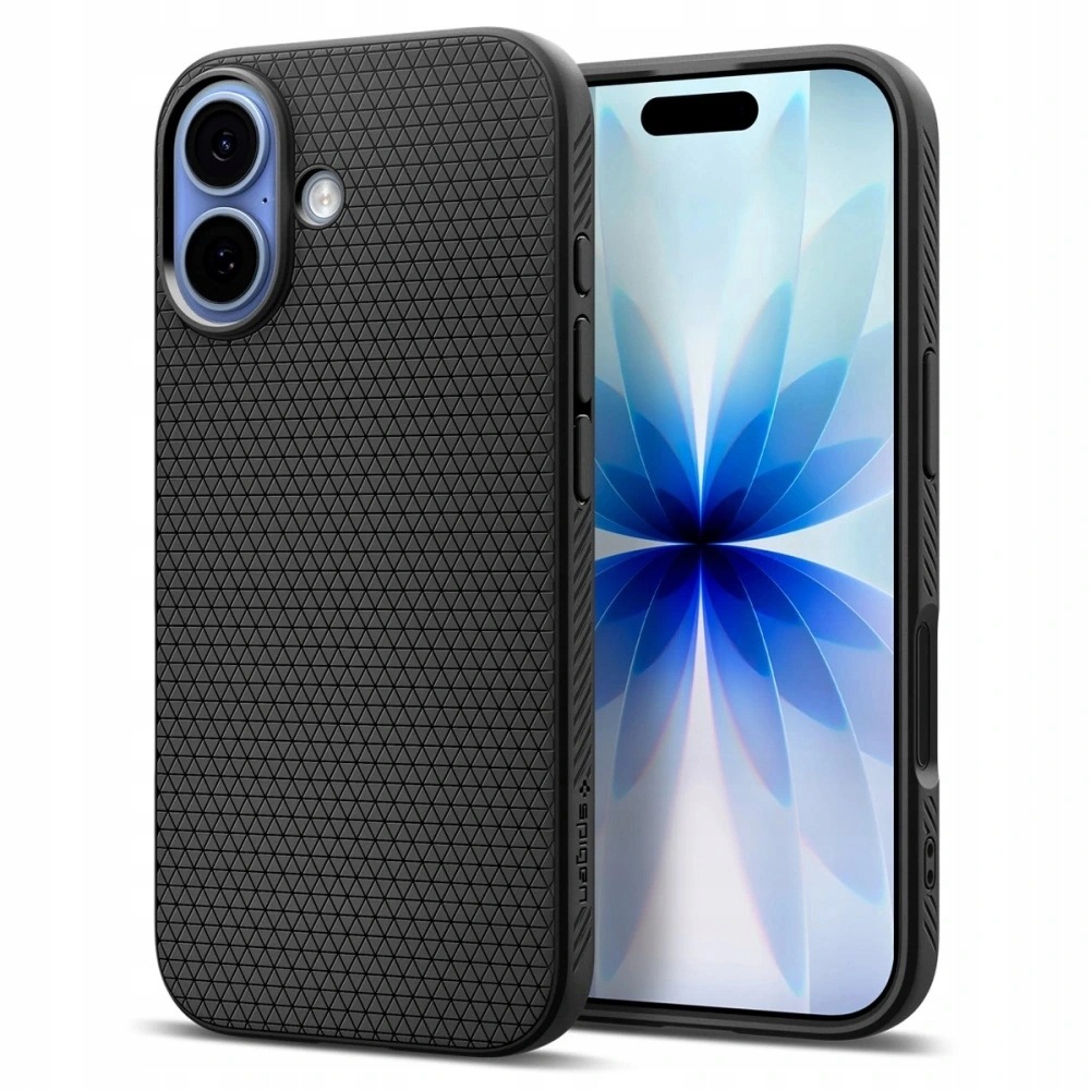 Spigen – Liquid Air ochronne etui na iPhone 17 – matowo czarne