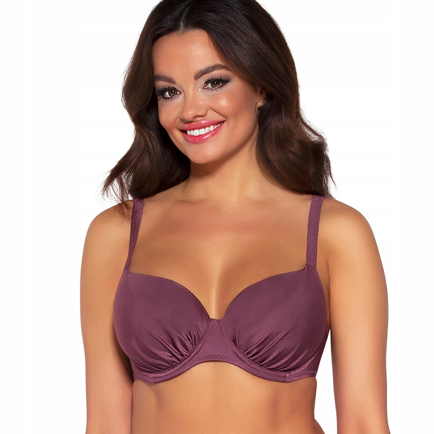 Ava SK-168/1 Maxi Plavkový kostým Vyztužená podprsenka hnědá 95F