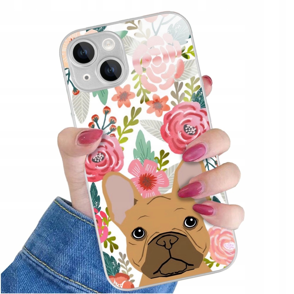 Pouzdro Silver Glass Pro Iphone 14 Zvířata Mix vzorů