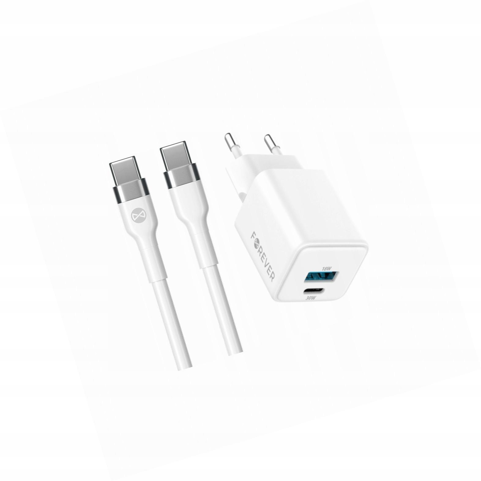 Szybka ładowarka GaN 30W 2 wejścia długim z kablem 2m do Xiaomi 12 Pro