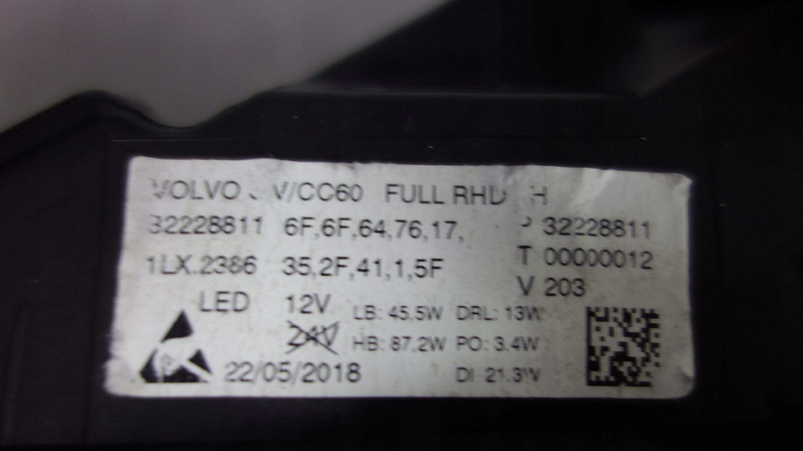 Frontscheinwerfer Volvo S60/V60 S60 32228811 LED Links Scheinwerfer Headlight - Thumbnail 4