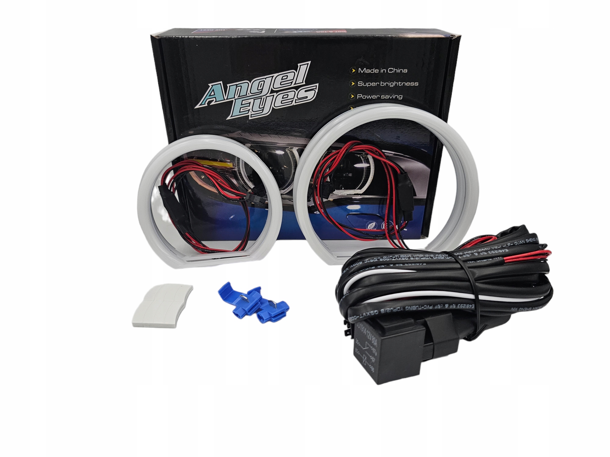 Cotton White Ringi Led Bmw E83 X3 E87 E60 E61 E90 E91 Białe Dzienne mocne
