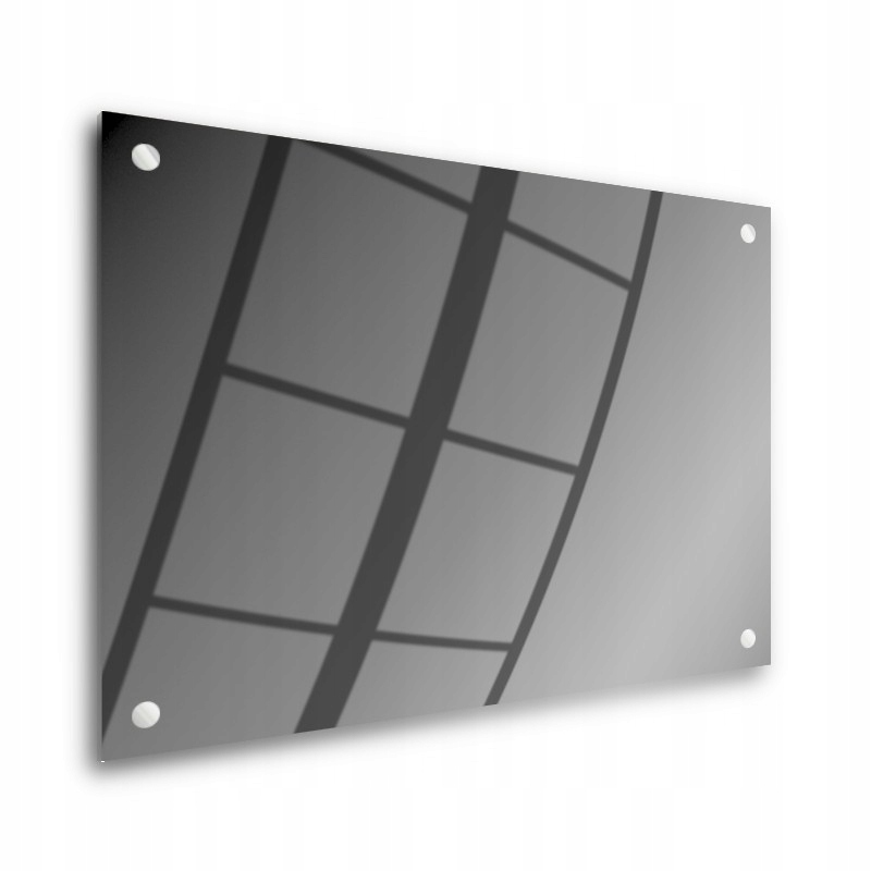 Černý skleněný panel 40x70 cm sada upevňovacích prvků