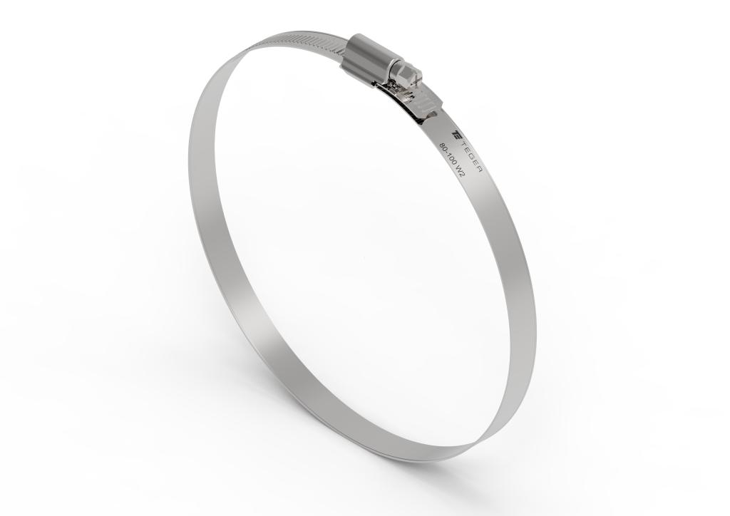 

Opaska ślimakowa 80-100 nierdzewna 12mm Teger