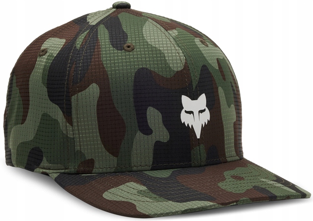 Kšiltovka Fox Head Flexfit kšiltovka Full, vel S/m, zelená maskáčová