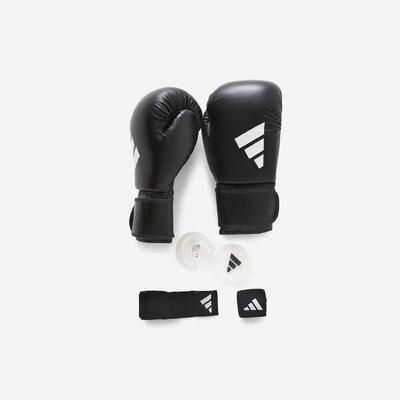 Zestaw bokserski Adidas V2 (rękawice taśmy ochraniacz na zęby)