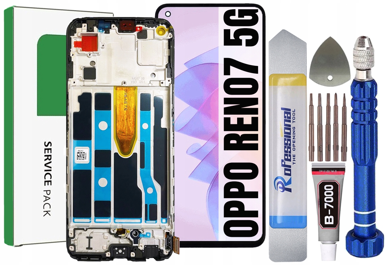 Displej Pro Oppo Reno 7 5G Originál Oem Obrazovka Rámeček