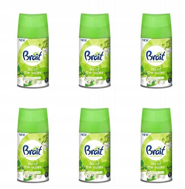Levně Osvěžovač vzduchu aerosol Brait 6x250 ml