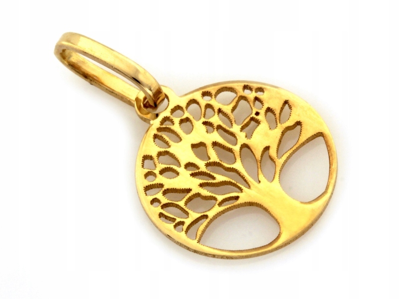 Ženský zlatý přívěsek 585 Stromek Štěstí značková elegantní 14 karátů