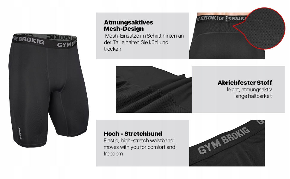 Spodenki kompresyjne Szybkoschnące Krótkie spodnie do biegania 2szt R. L Kolor wielokolorowy