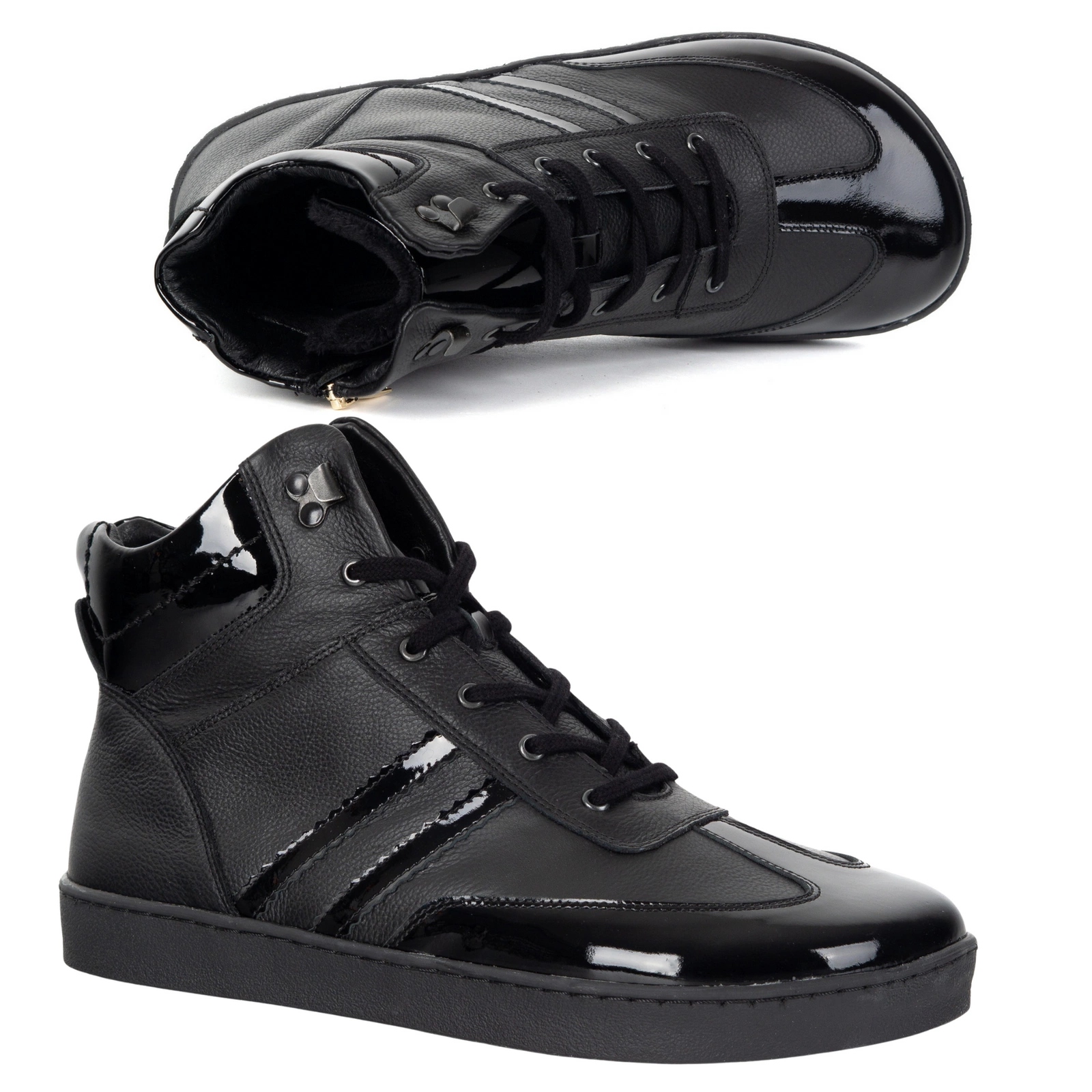 Dámské kožené zimní boty Barefoot 201MP zateplené, černé, velikost 36