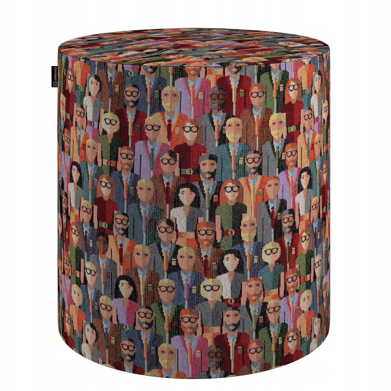 Dekoria Taburetka Barrel červeno-modrý