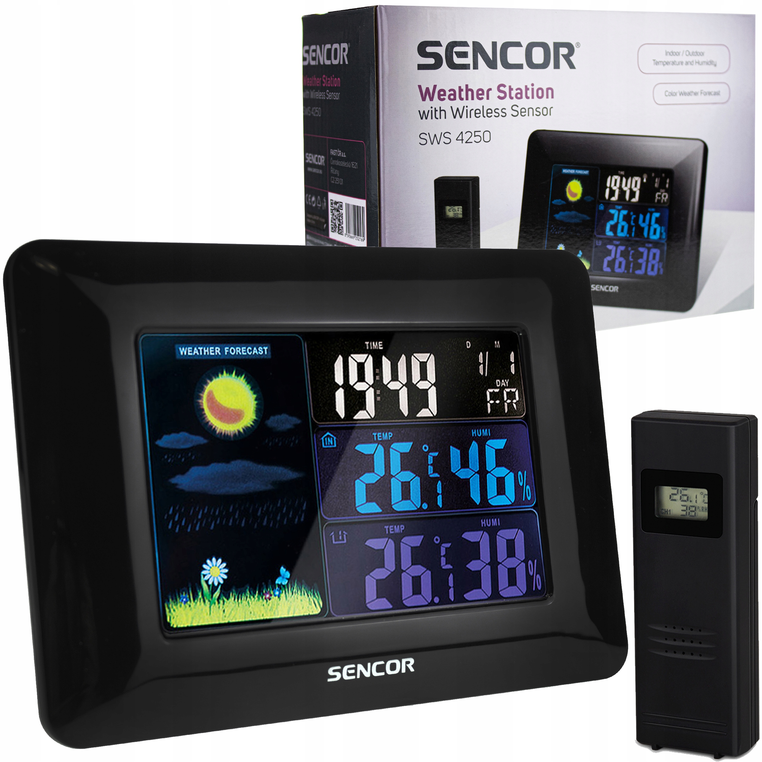 

Stacja Pogodowa Meteo Bezprzewodowa Budzik Sonda