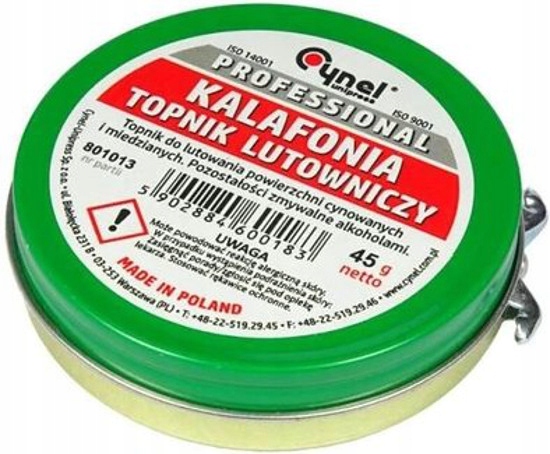 

Kalafonia lutownicza Cynel Topnik lutowniczy 45g