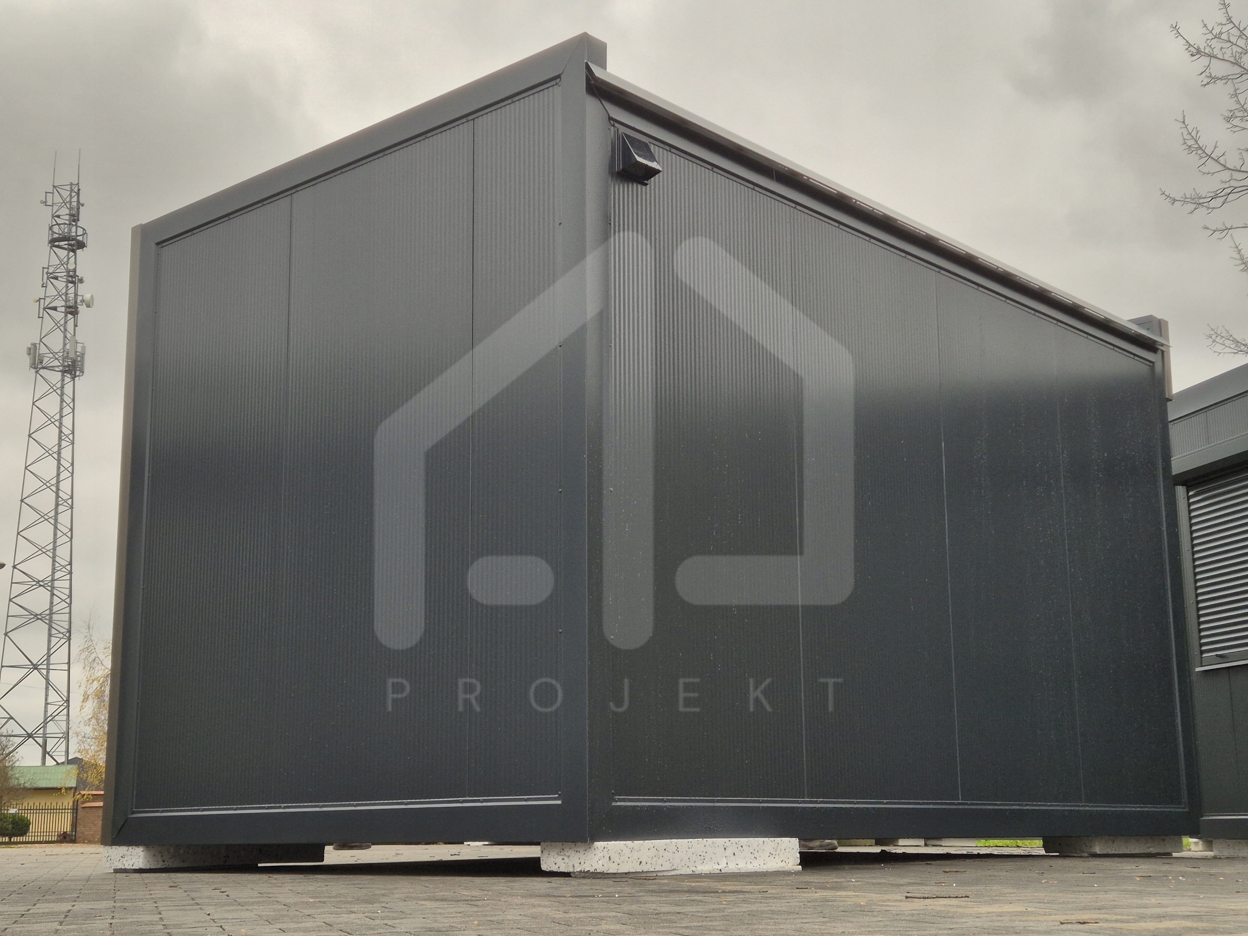 PAWILON HANDLOWY DOMEK MOBILNY KONTENER 4,75m x 2,85m Wysokość 2.6 m