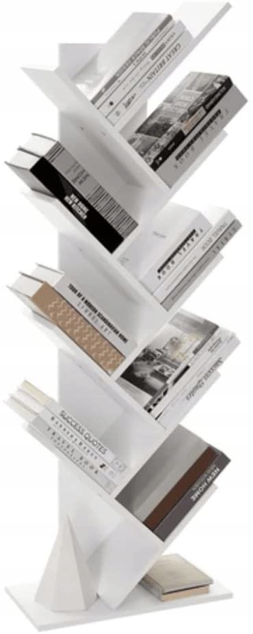 REGAŁ na książki w kształcie drzewka BIAŁY