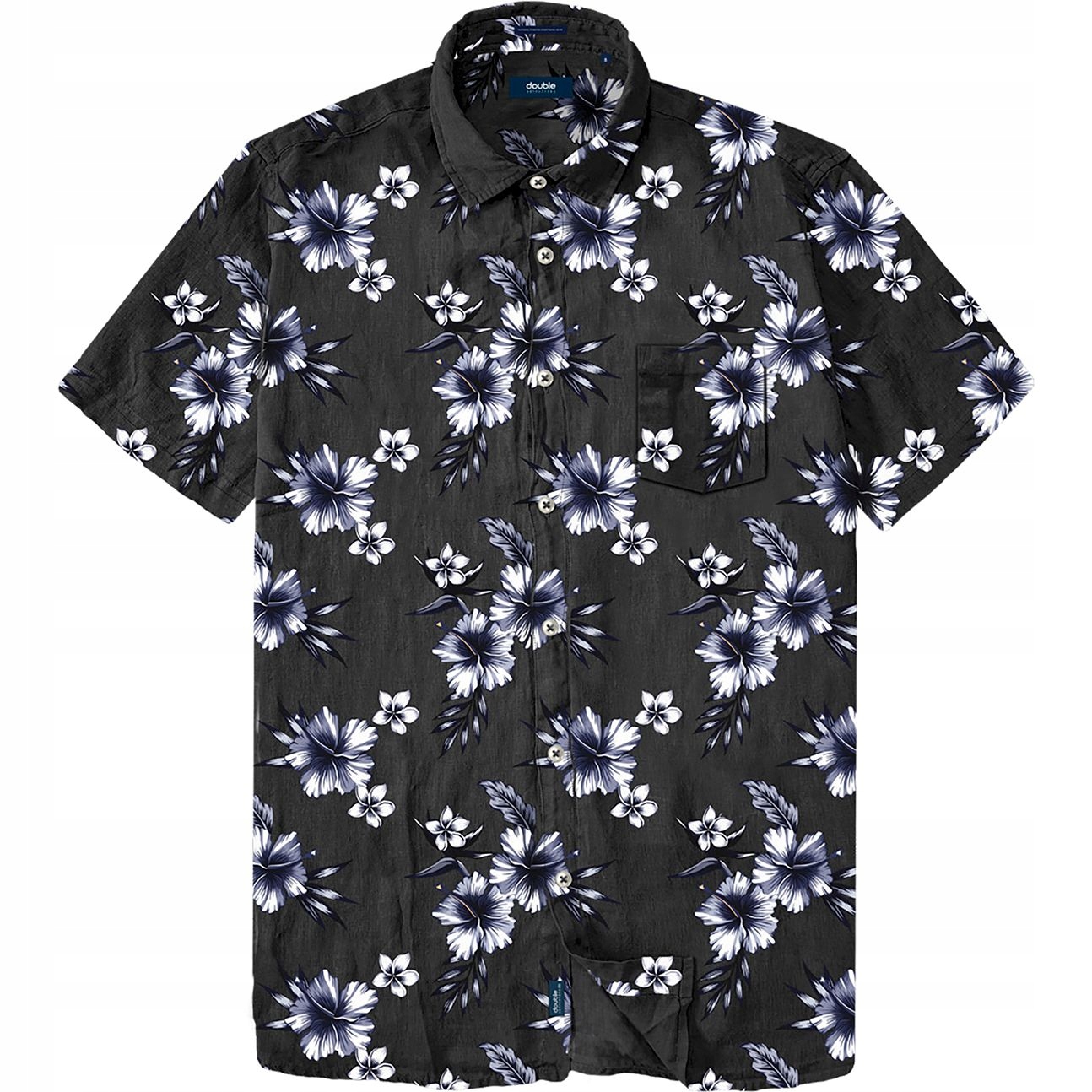 Velká pánská košile s květinami Double