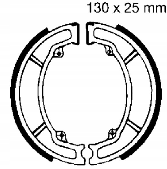 Brzdové Čelisti Honda Cn 250 Helix Italjet Velocifero 50 Piaggio Hexagon
