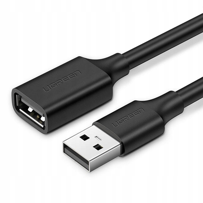 Ugreen kabel USB 2.0 A-A M-F przedłużacz USB 100 cm, 1m