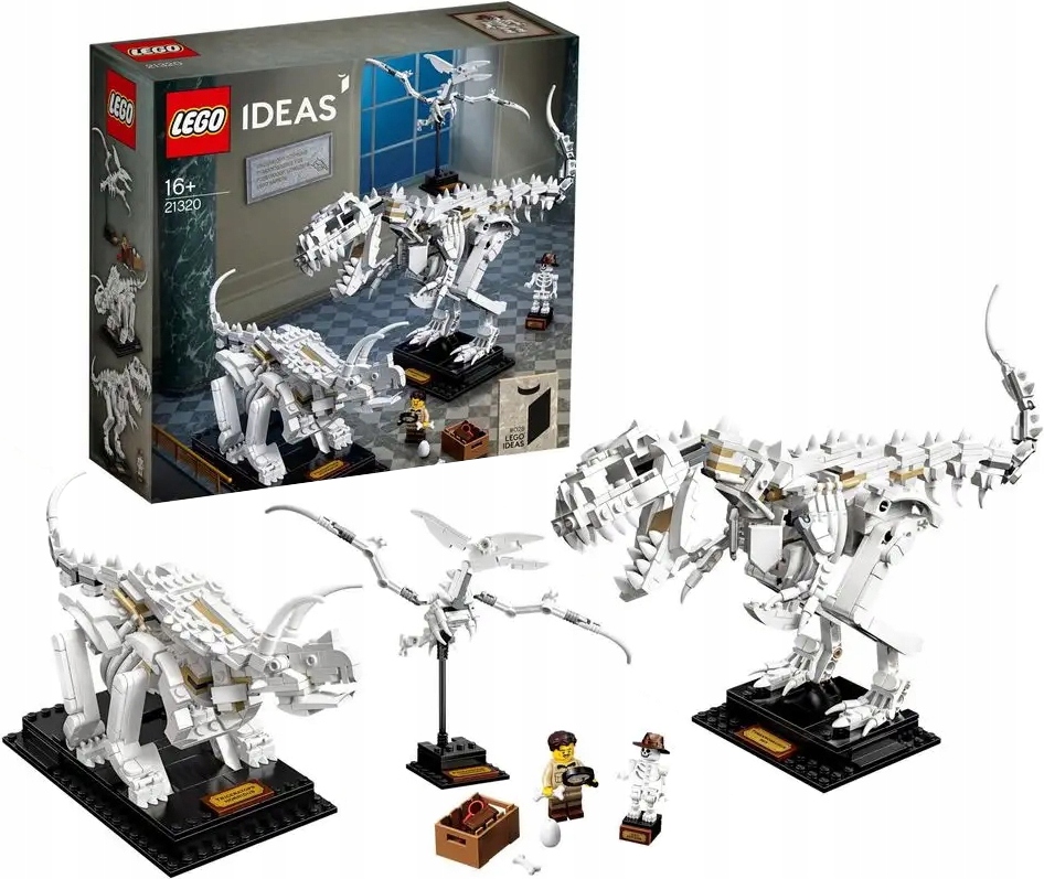Lego Ideas 21320 Dinozaury Szkielety Dinozaurów Figurka Dinozaur Szkielet