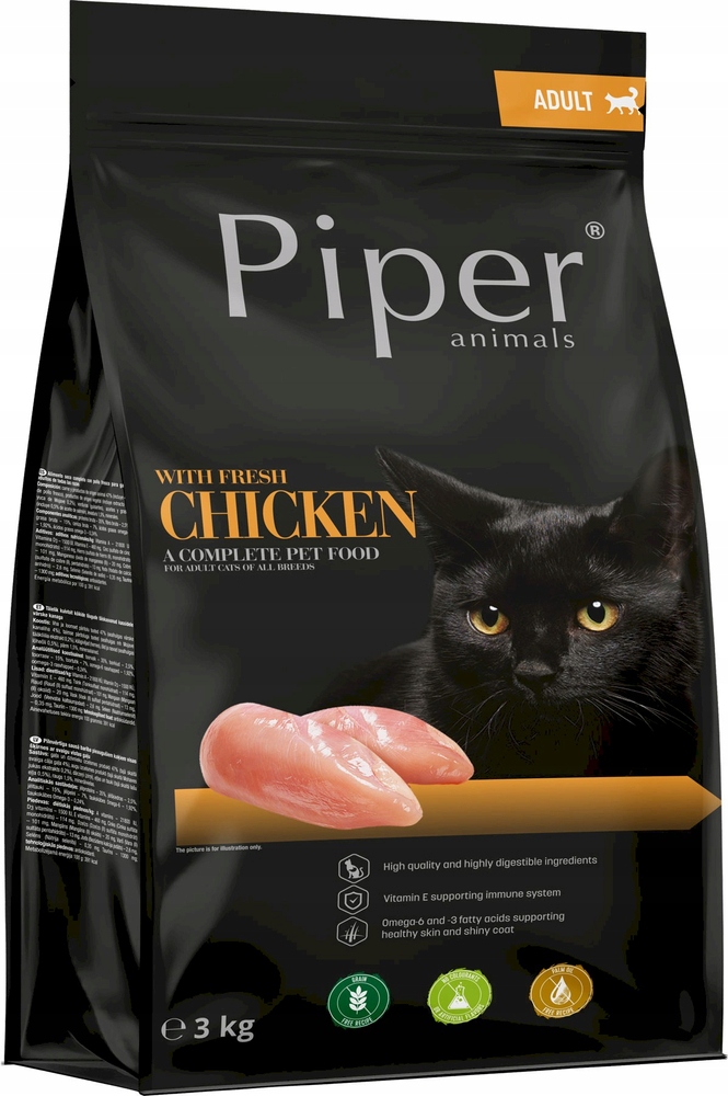 Levně Dolina Noteci Piper Animals s kuřecím masem pro kočky 3 kg