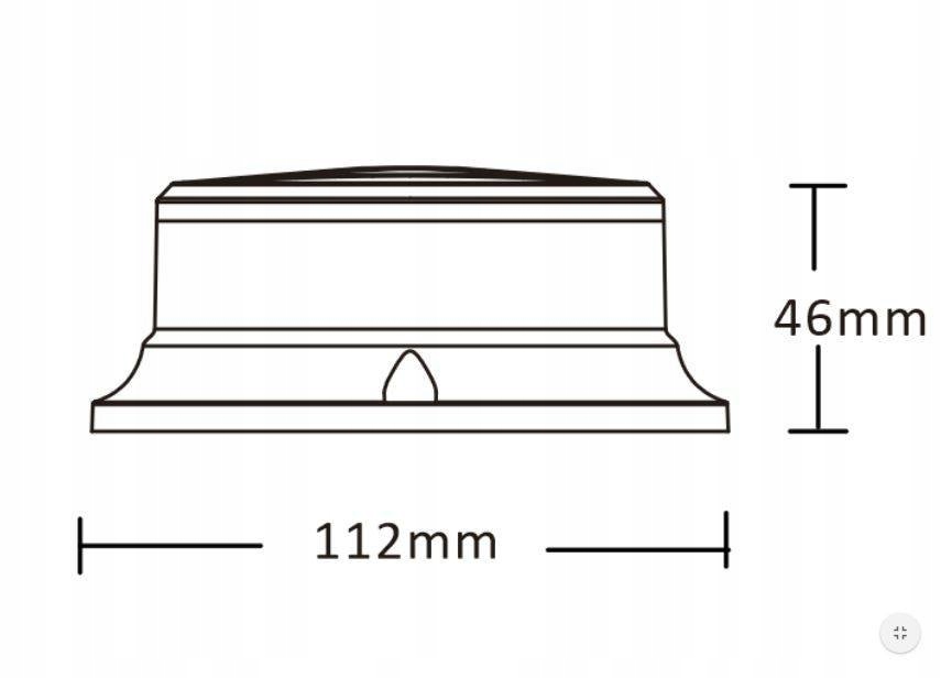 Lampa Błyskowa Kogut 18LED PICO Biała R65 Magnes Numer katalogowy części Alr0054w