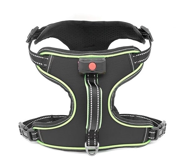 Levně Postroj Pro Psa S Led Podsvícením Na Akumulátor Pro Velké Psy XL