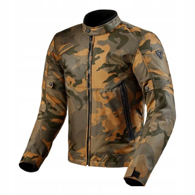Textilná motocyklová bunda Revit Shade H2O Camo Breen hnedá
