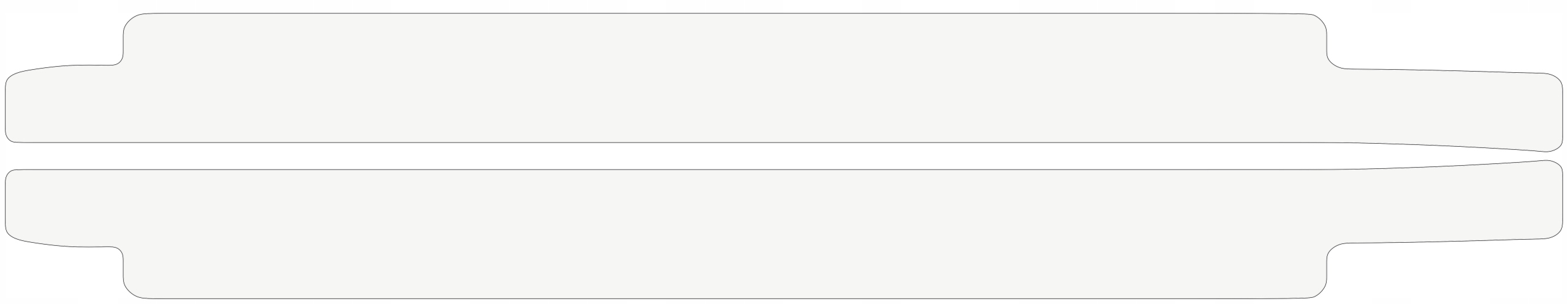 FOLIA OCHRONNA PPF NA PROGI przednie VW GOLF VII 7 Kolor bezbarwny