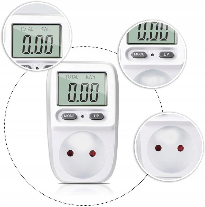 INTERTEK CYFROWY MIERNIK ZUŻYCIA PRĄDU JGQ02S-01 WATOMIERZ 2szt Kod producenta JGQ02S-01