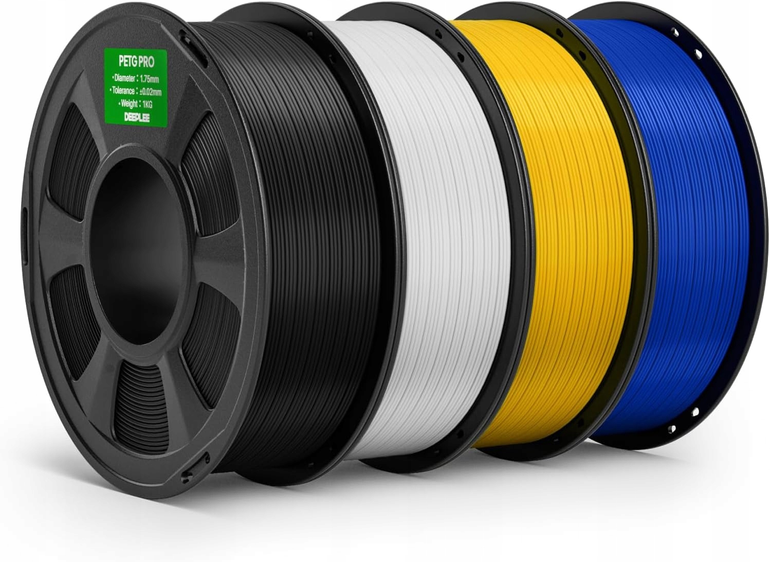 Filament Petg Pro Deeplee 1,75mm 4kg Zestaw Kolorów Mocny Odporny Uv