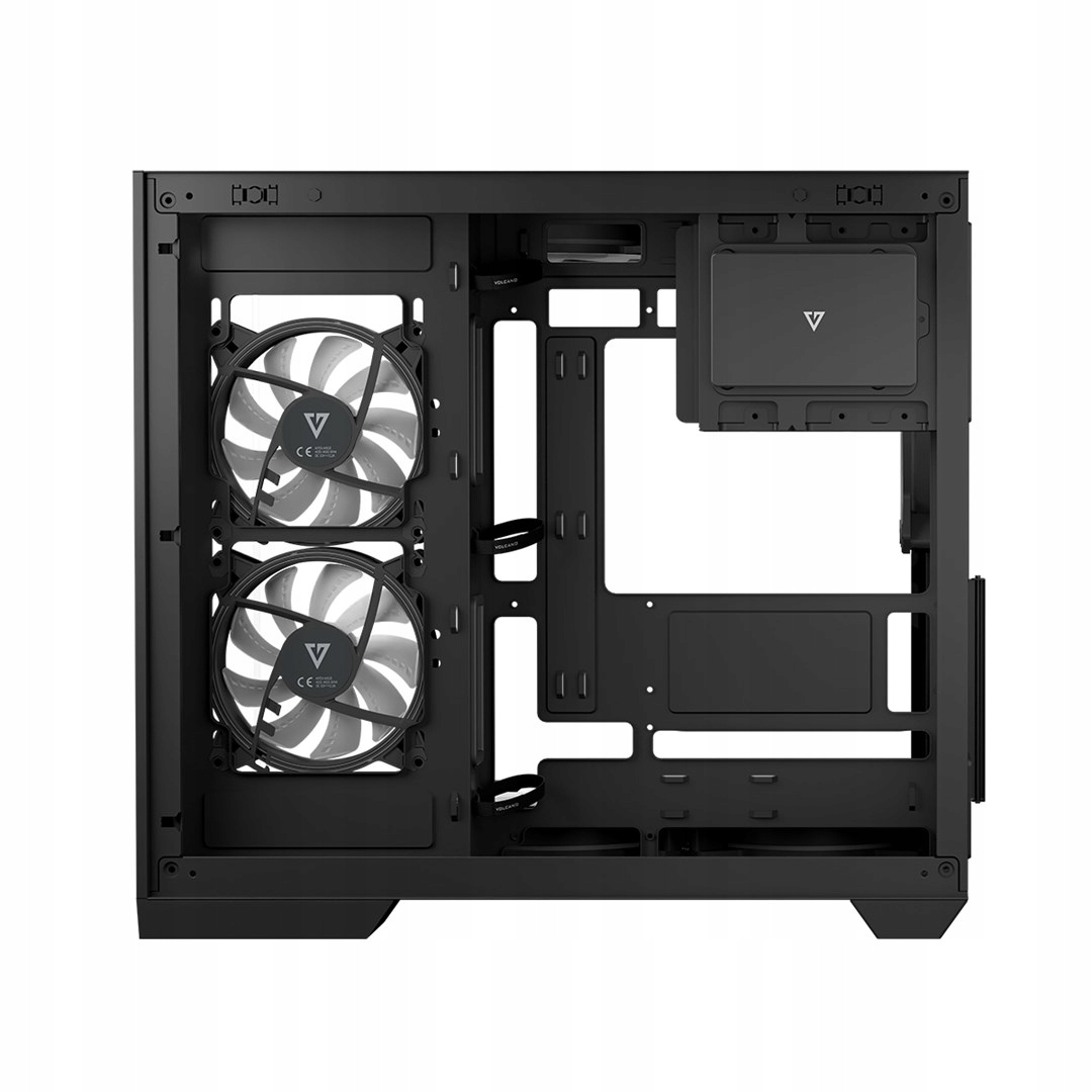 Modecom Počítačová Skříň Volcano Panorama Argb 7F MIDI Blk