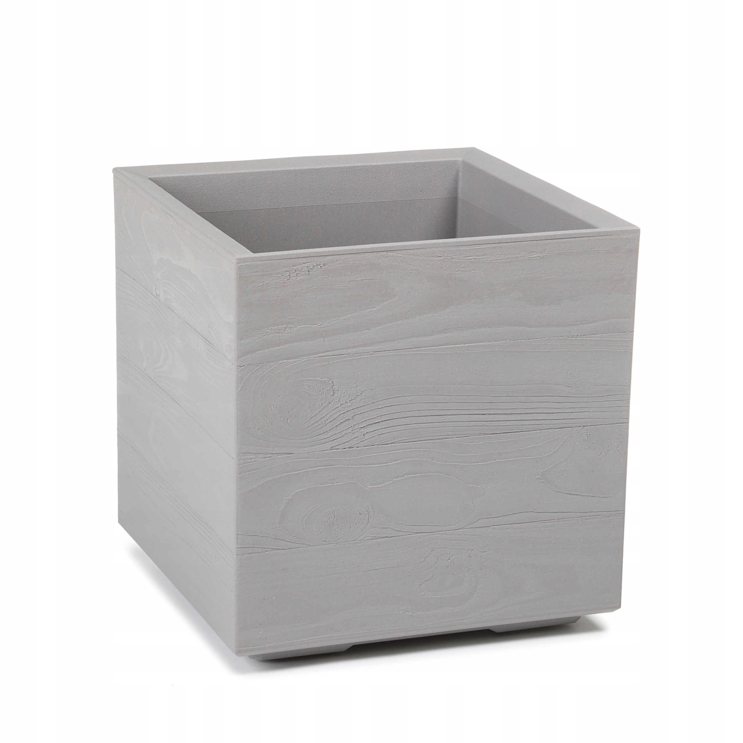 

Doniczka na kółkach Karo Eco Wood 40x40 Szara