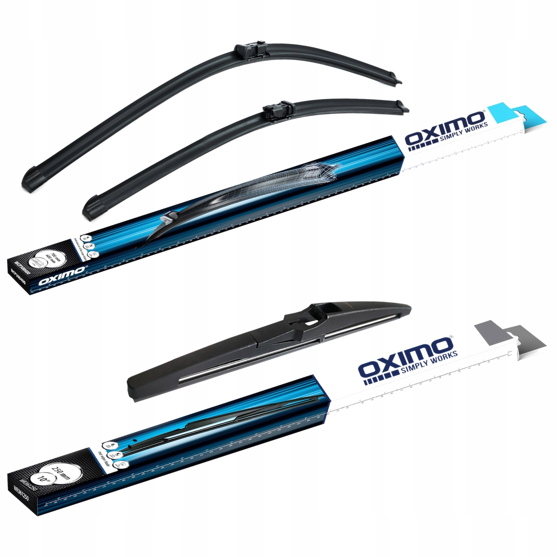 Wycieraczki do szyb Oximo Opel Astra K Hatchback 09.2015-10.2019 Przód+tył