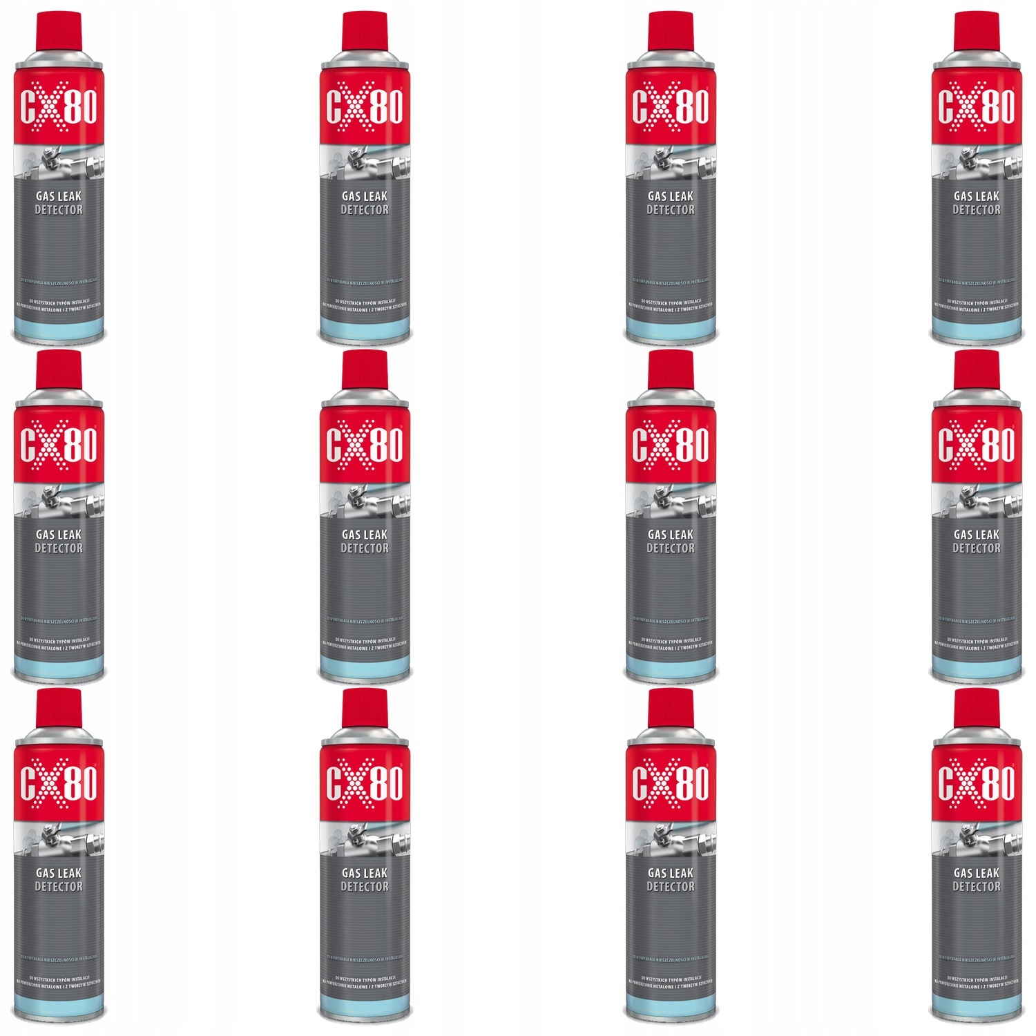 CX80 Detektor netesností úniku plynu Detekčná pena 500 ml x12