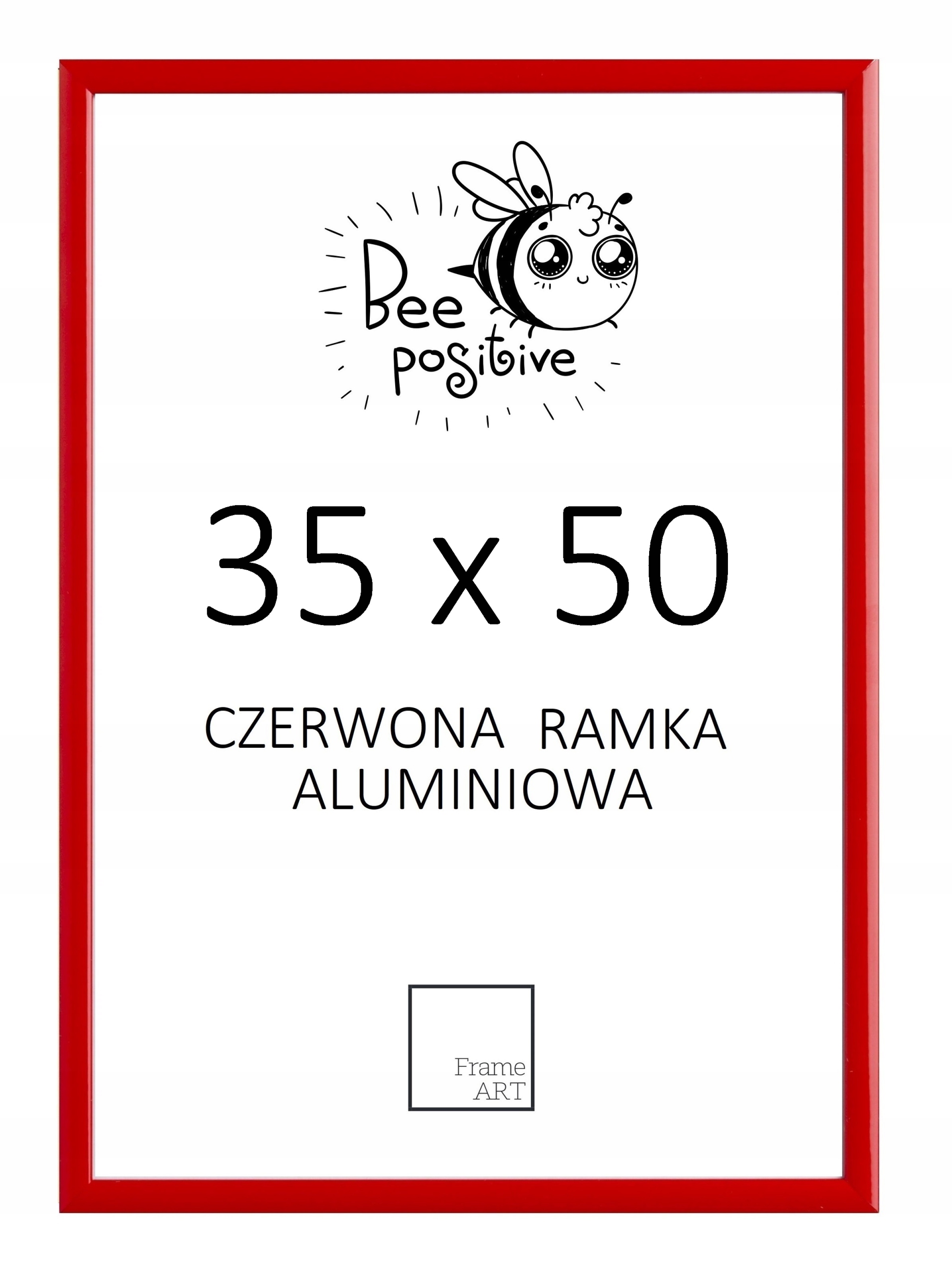 

Czerwona Rama Aluminiowa 35x50 Plakat 50x35 Puzzle