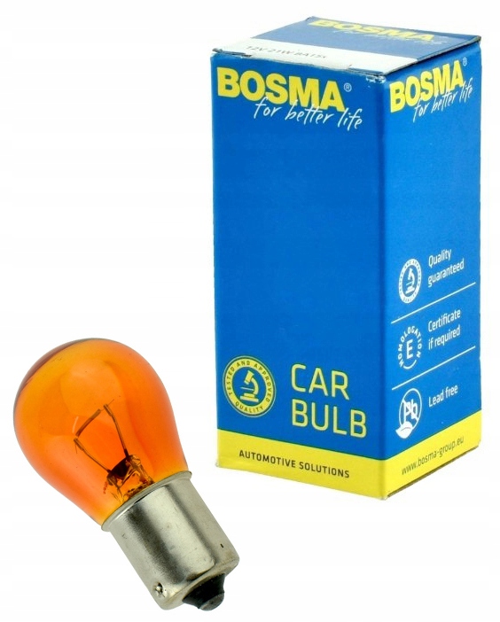 Bosma Żarówka BA15S PY21W 12V 21W Pomarańczowa