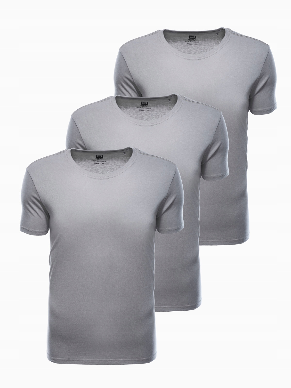 

Zestaw koszulek bawełna szare 3-pak Z30 V12 M