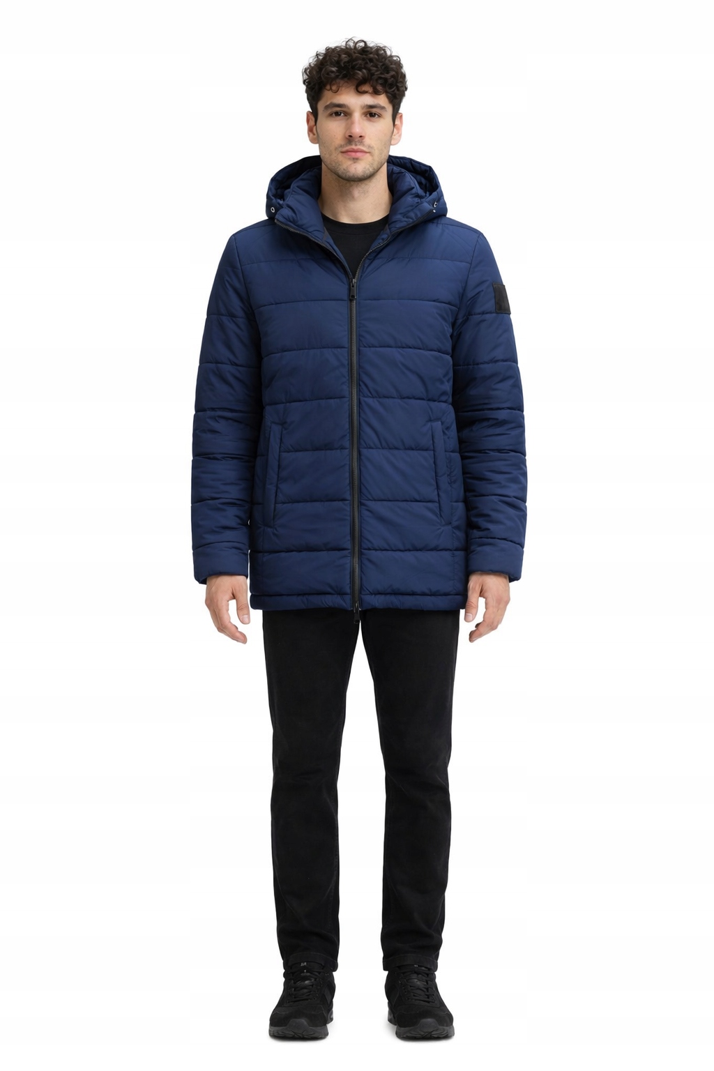 Jack Wolfskin Péřová Bunda S Kapucí, Tmavě Modrá, Adaptér M I1J