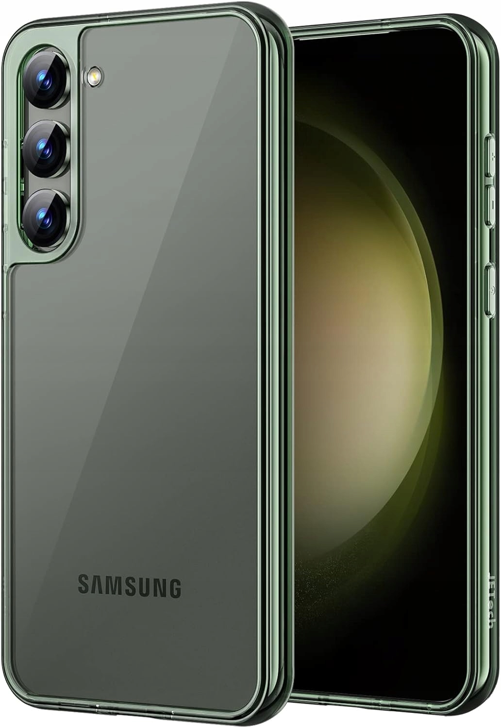 Etui Samsung Galaxy S23 Plus S23+ 5G JETech przezroczyste zielone Pc Tpu