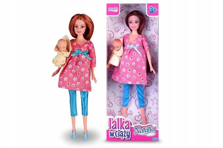 LALKA NATALIA W CIĄŻY MAMA I BOBAS NIEMOWLĘ 29 CM Kod producenta 120633