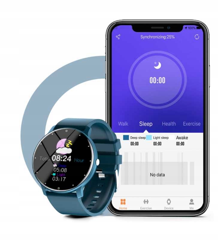SMARTWATCH SMARTBAND SMS KROKI POLSKIE MENU Komunikacja Bluetooth