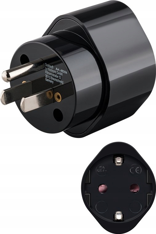 

Adapter podróżny Usa Japonia czarny