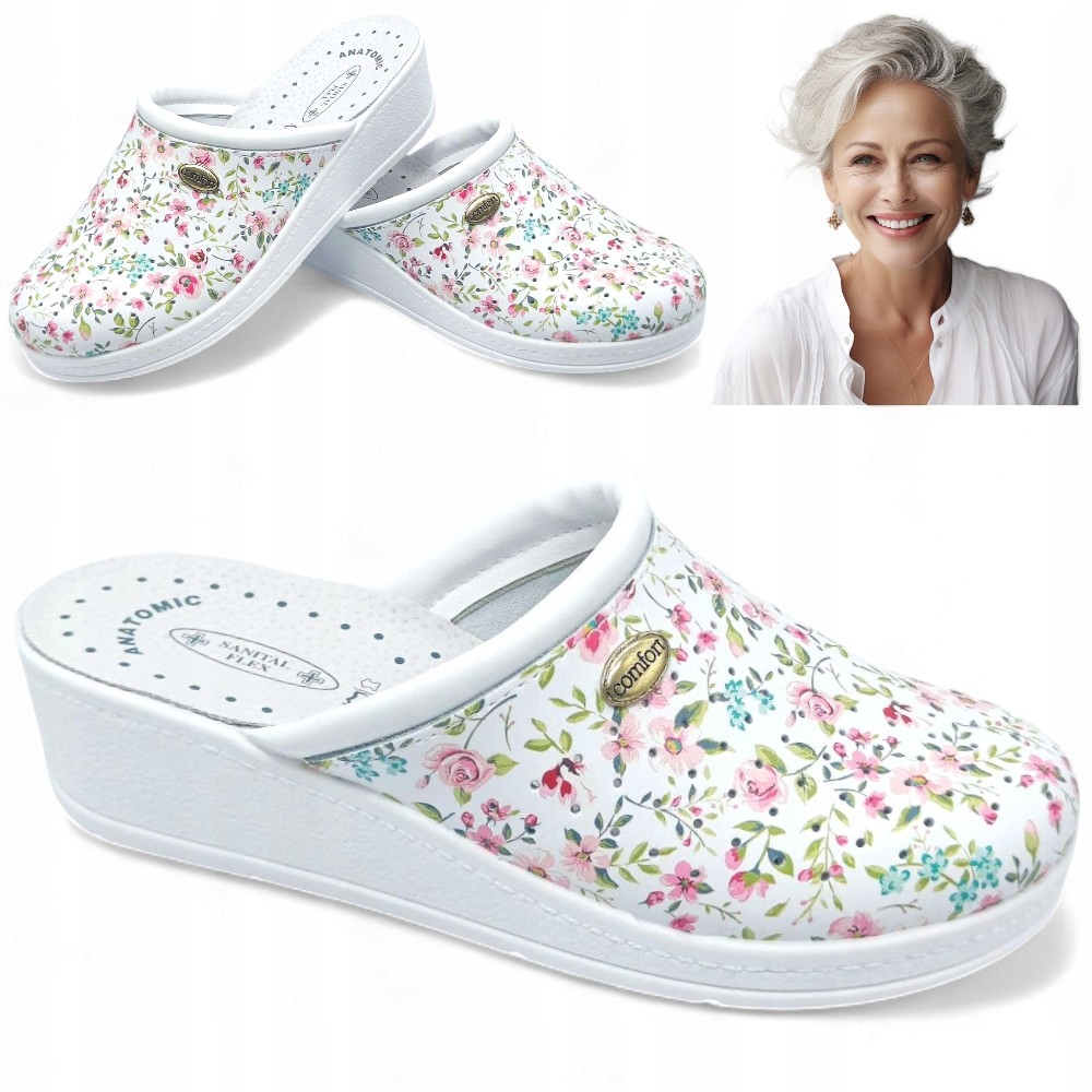 Nazouváky Zdravotní 37 Kožené Zdravotní Sanitární Profilované Bílé