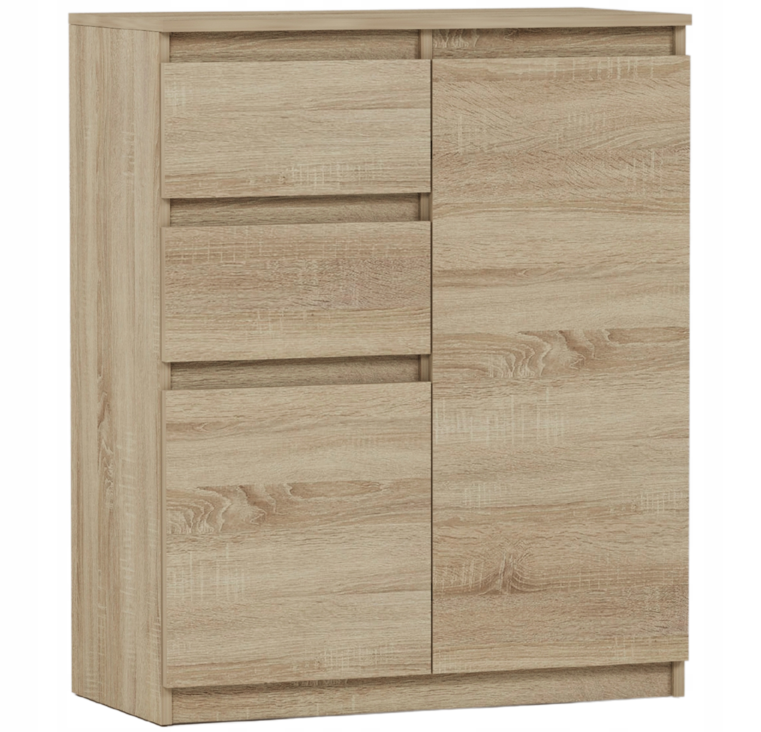 KOMODA 98CM SZAFKA 2 SZUFLADY SONOMA S2