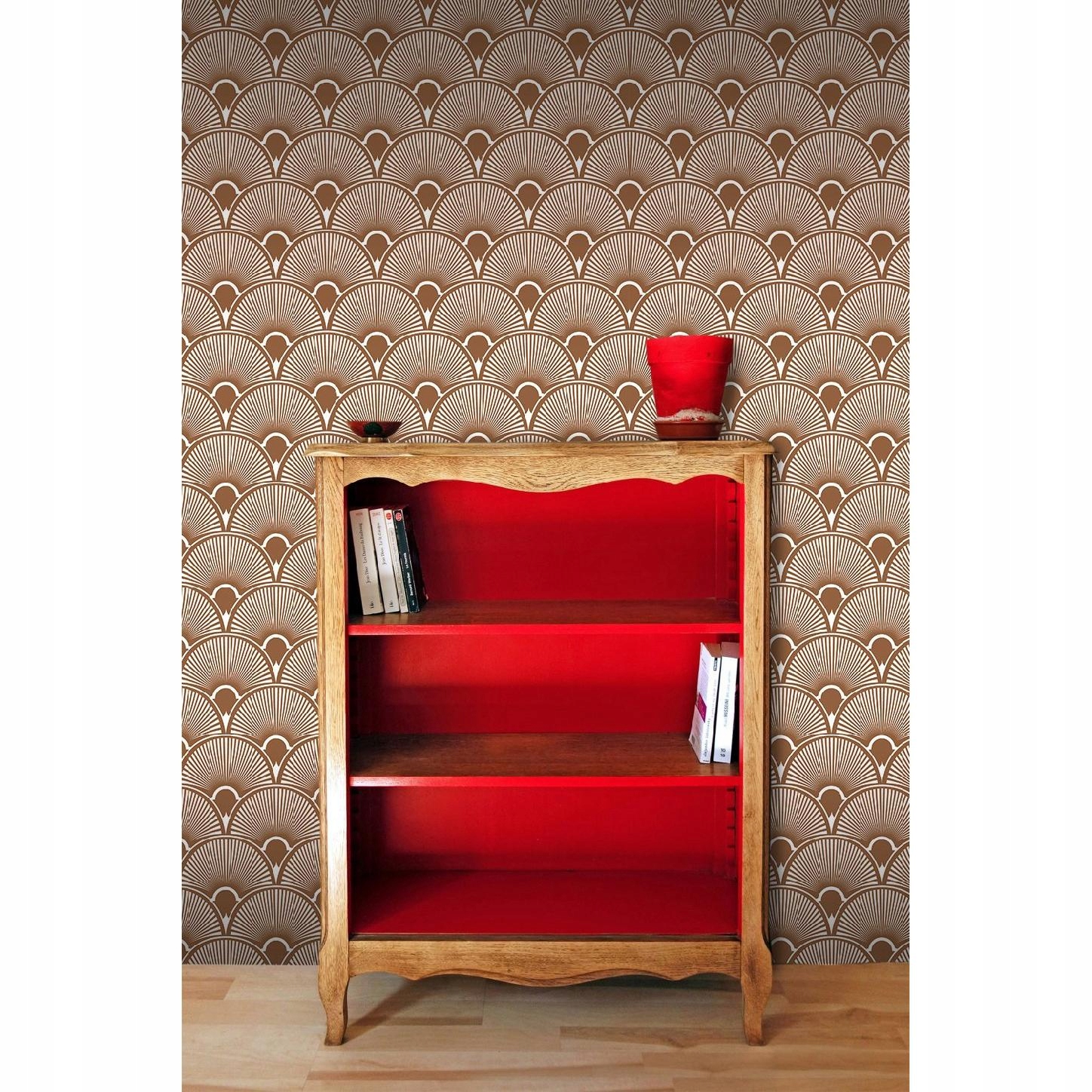 

Tapeta ścienna Rybia łuska brązowy wzór 312x219 cm