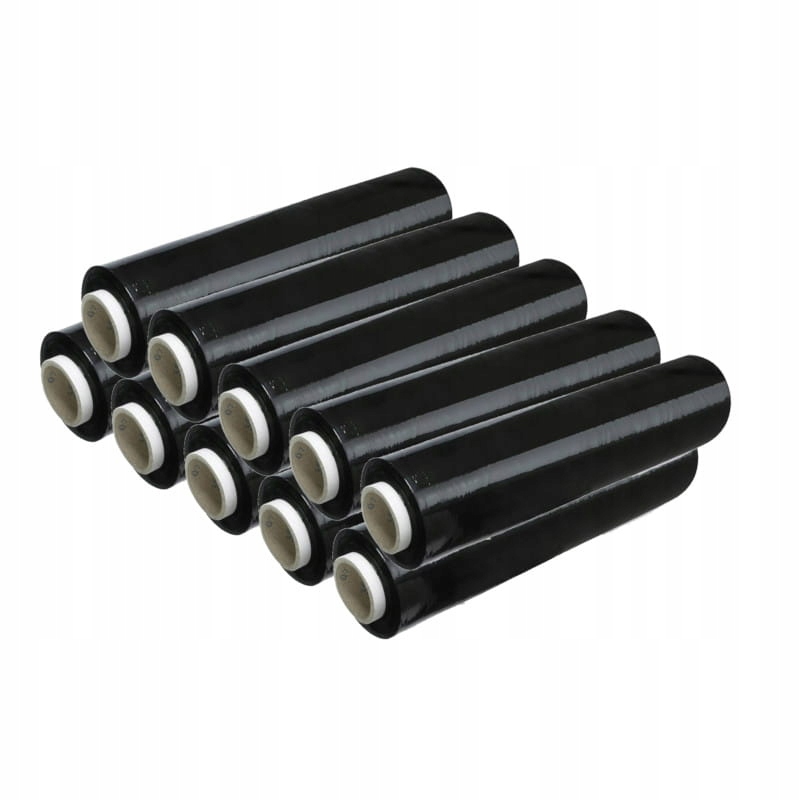 Folia stretch strecz streth mocna czarna XL rolka 10szt