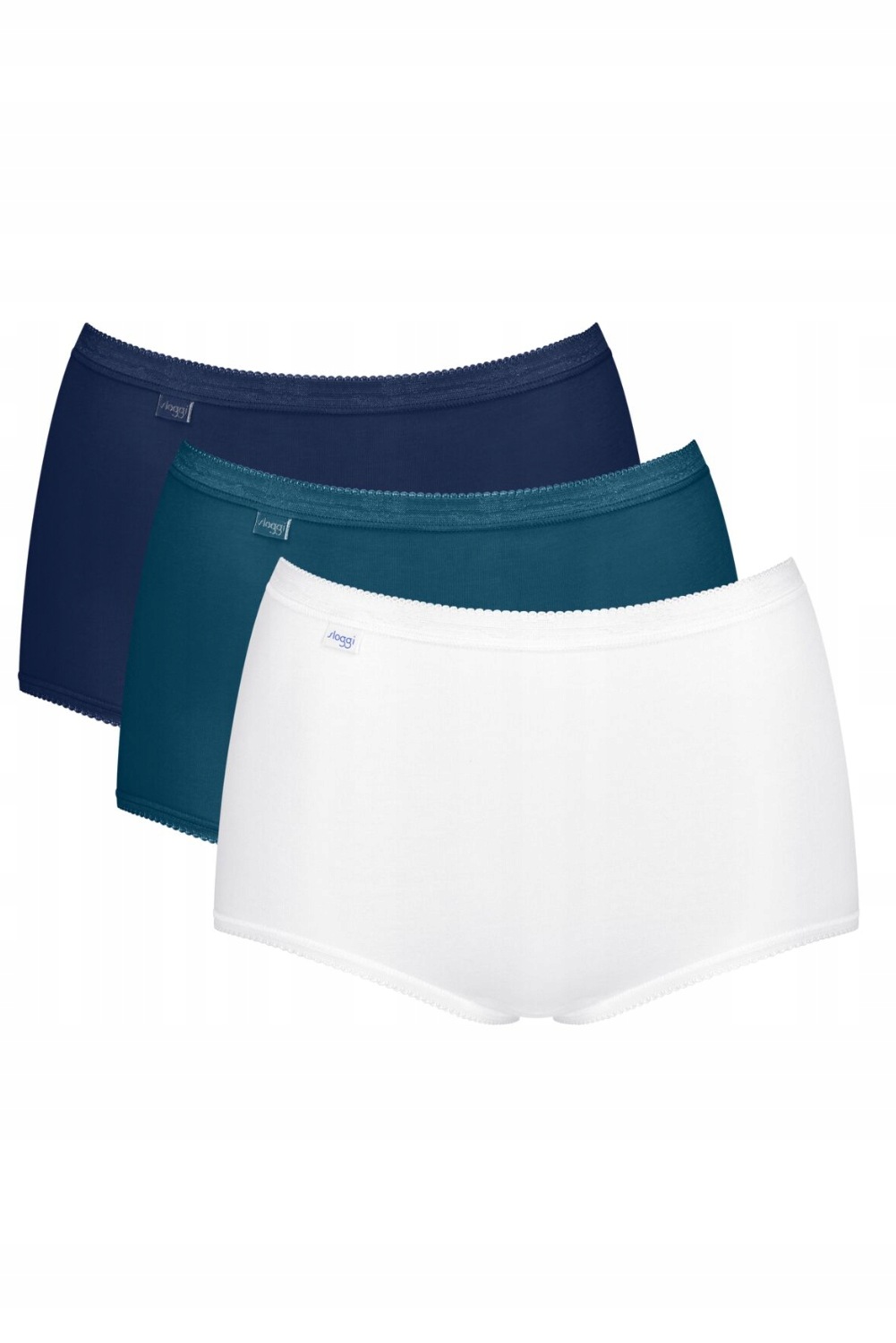 Dámské kalhotky Sloggi Basic+ Maxi 3Pak 0032 56 Mix Barev